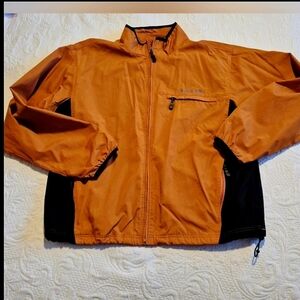 Timberland men's size XL orange and black windbreaker VGUC